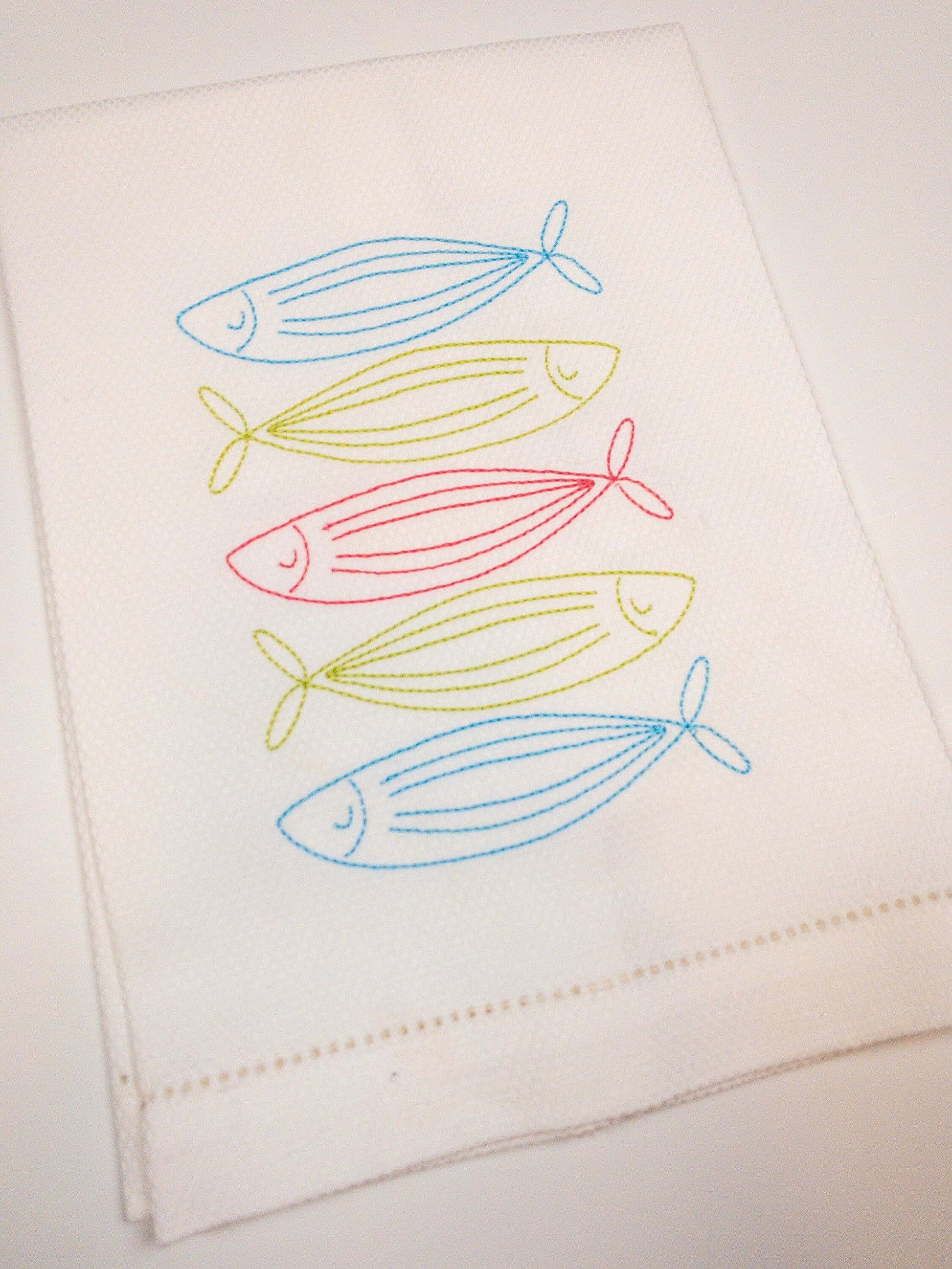 Summer Fish Hand Towel, Beach Themed Hand Towel gift,